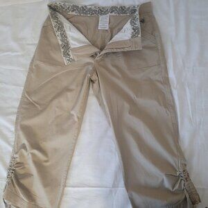 Khaki Capri Pants Lee Platinum Label Womens Size 10